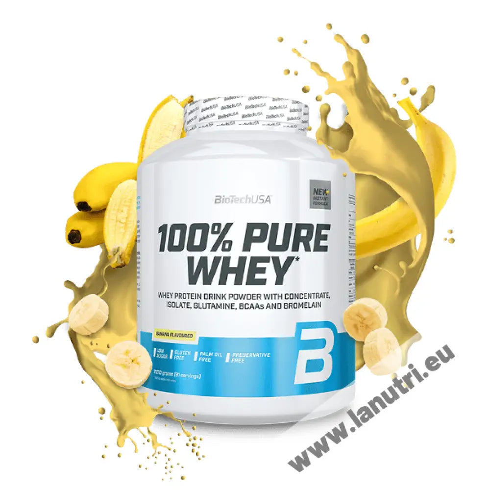 BiotechUsa 100% Pure Whey - Banana- 2290g