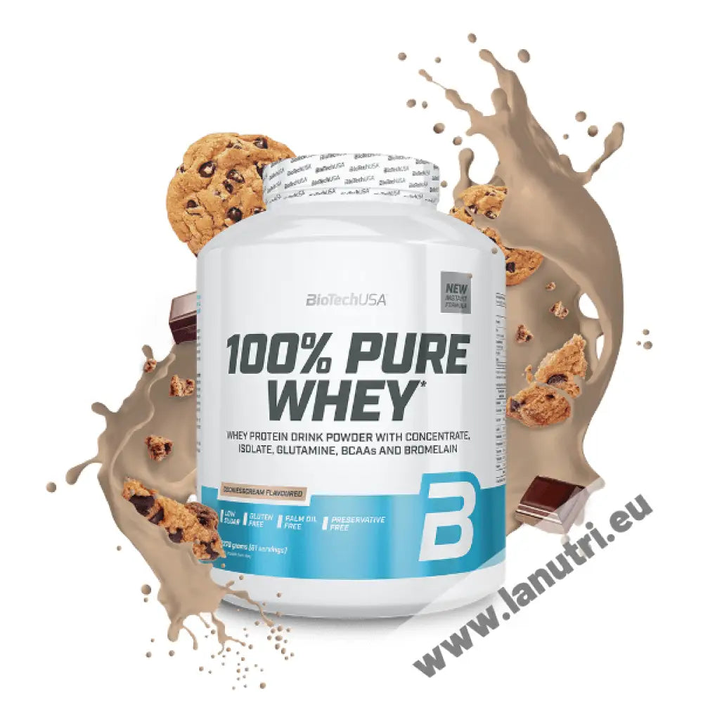 BiotechUsa 100% Pure Whey - Cookies & Cream - 2290g