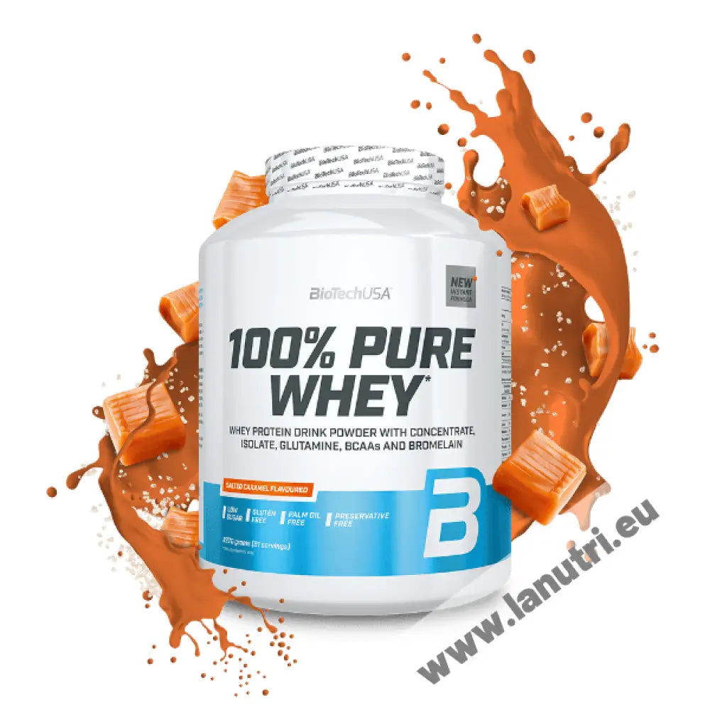 BiotechUsa 100% Pure Whey - Salted Caramel - 2290g