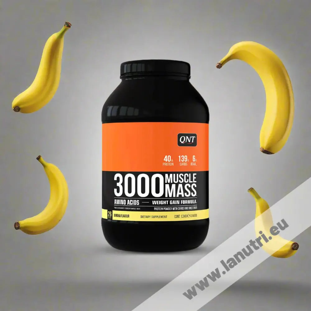 QNT 3000 Muscle Mass - Banana- 1300g