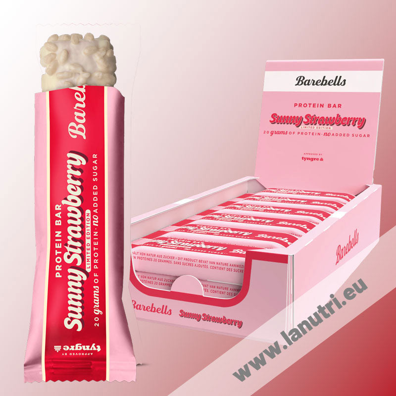 Barebells Protein Bar - Sunny Strawberry - LaNutri