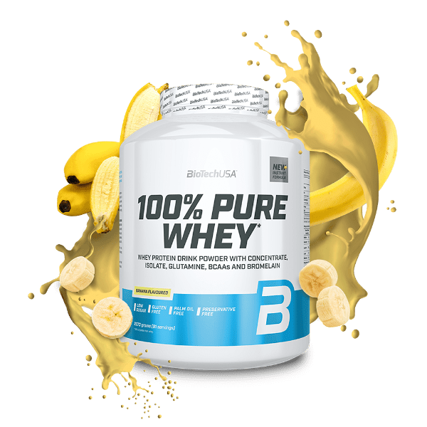 BiotechUsa 100% Pure Whey - Banana- 2290g