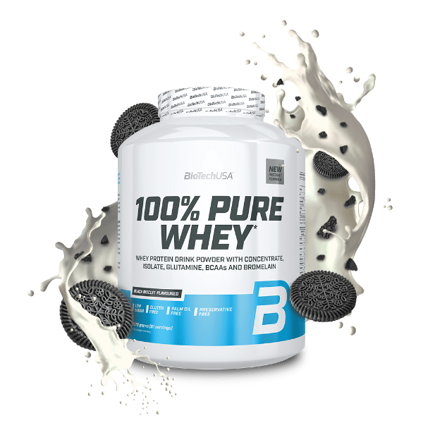 BiotechUsa 100% Pure Whey - Black Biscuit - 2290g