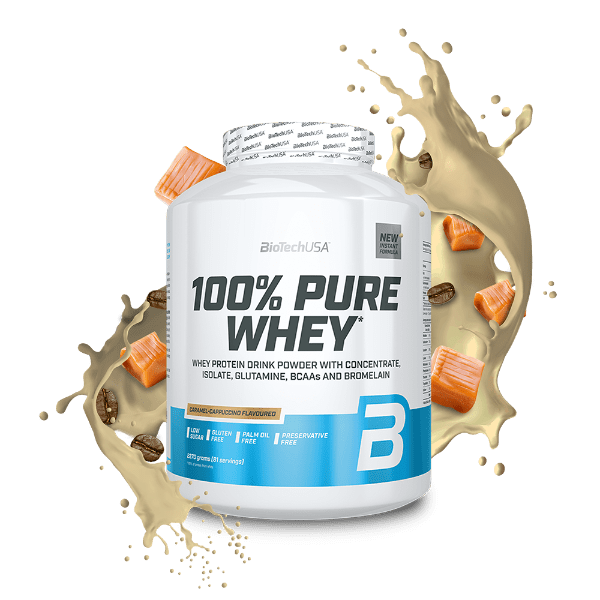 BiotechUsa 100% Pure Whey - Caramel/Cappucino - 2290g