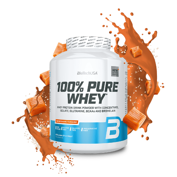 BiotechUsa 100% Pure Whey - Salted Caramel - 2290g