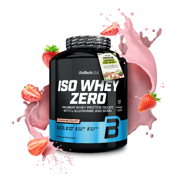 BiotechUsa Iso Whey Zero - Strawberry- 1816g