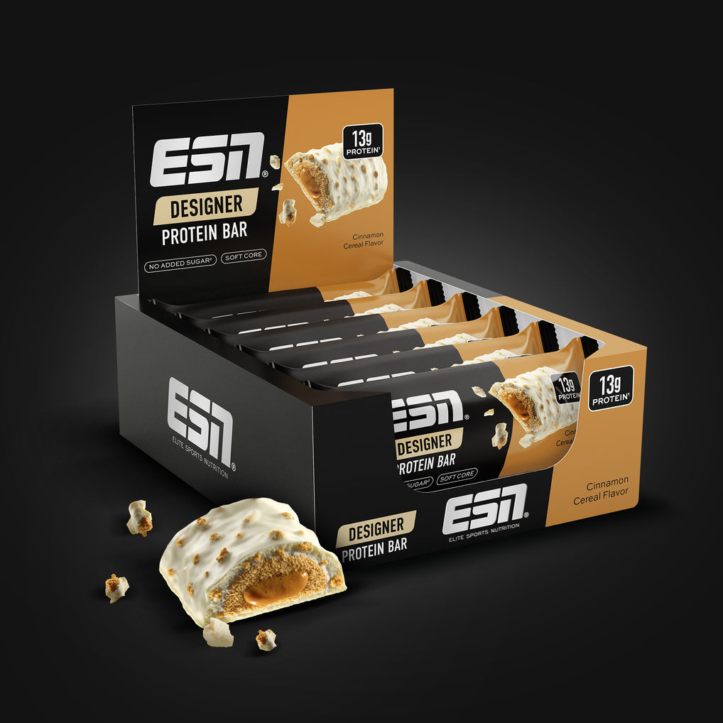 ESN Designer Protein Bar - Cinnamon Cereal- 12x45g