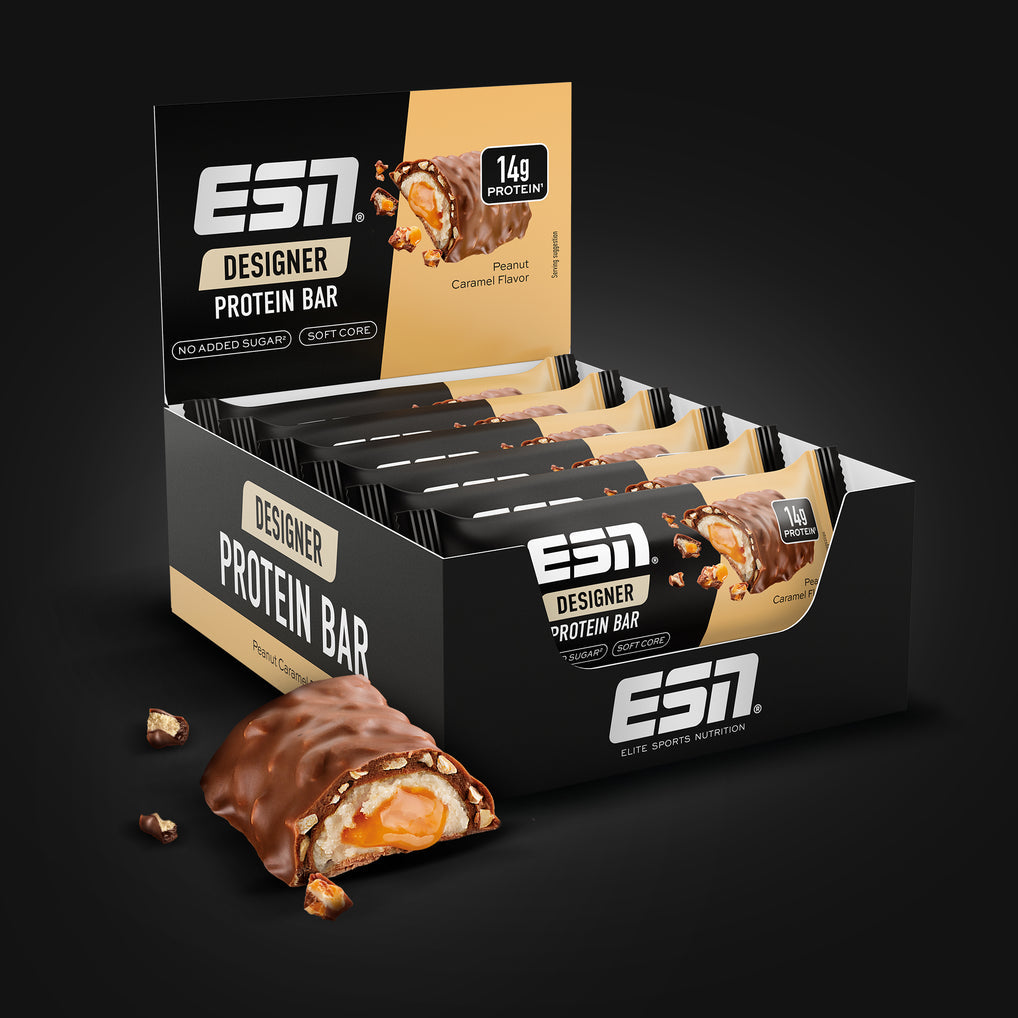 ESN Designer Protein Bar - Peanut Caramel- 12x45g