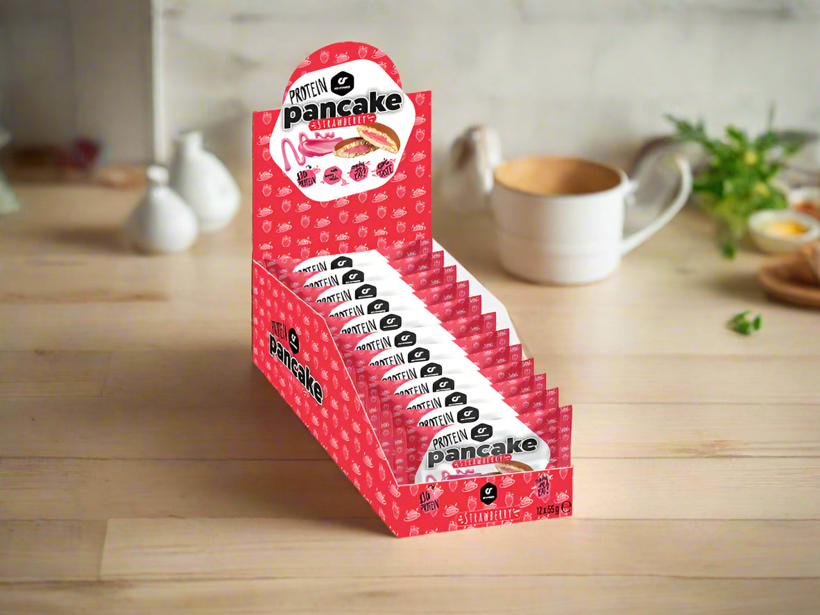 Go Fitness Protein Pancake - Strawberry- 12x55g