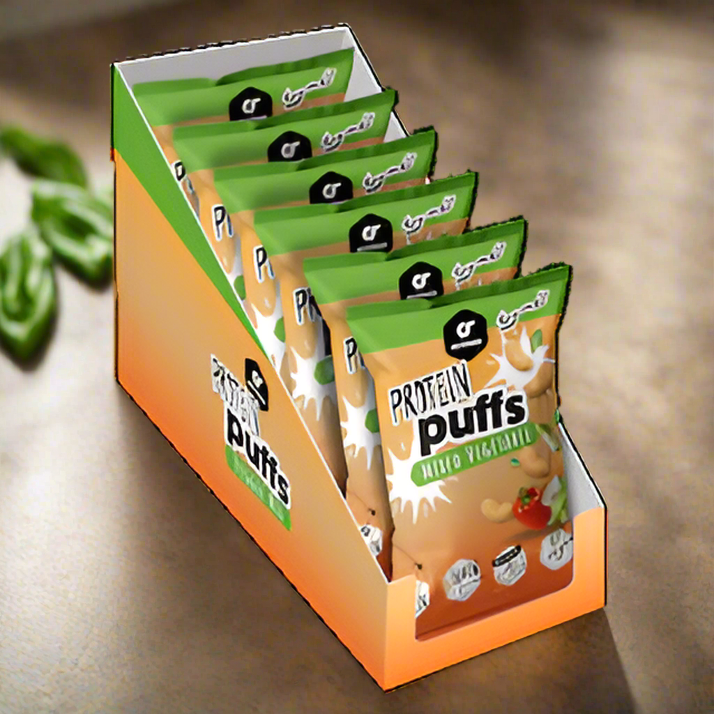 Go Fitness Protein Puffs - Veggie Mix - 12x50g