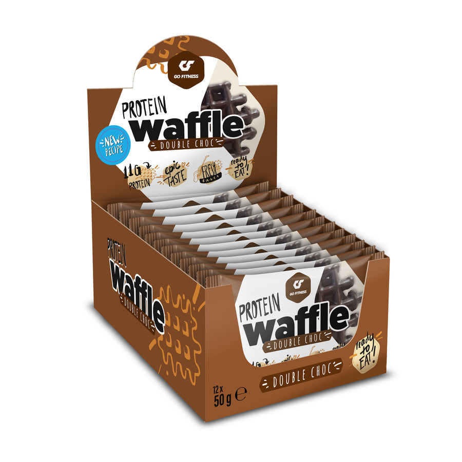 Go Fitness Protein Waffle - Double Chocolate - 12x50g