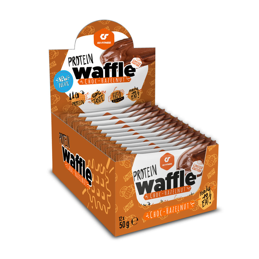 Go Fitness Protein Waffle - Hazelnut - 12x50g