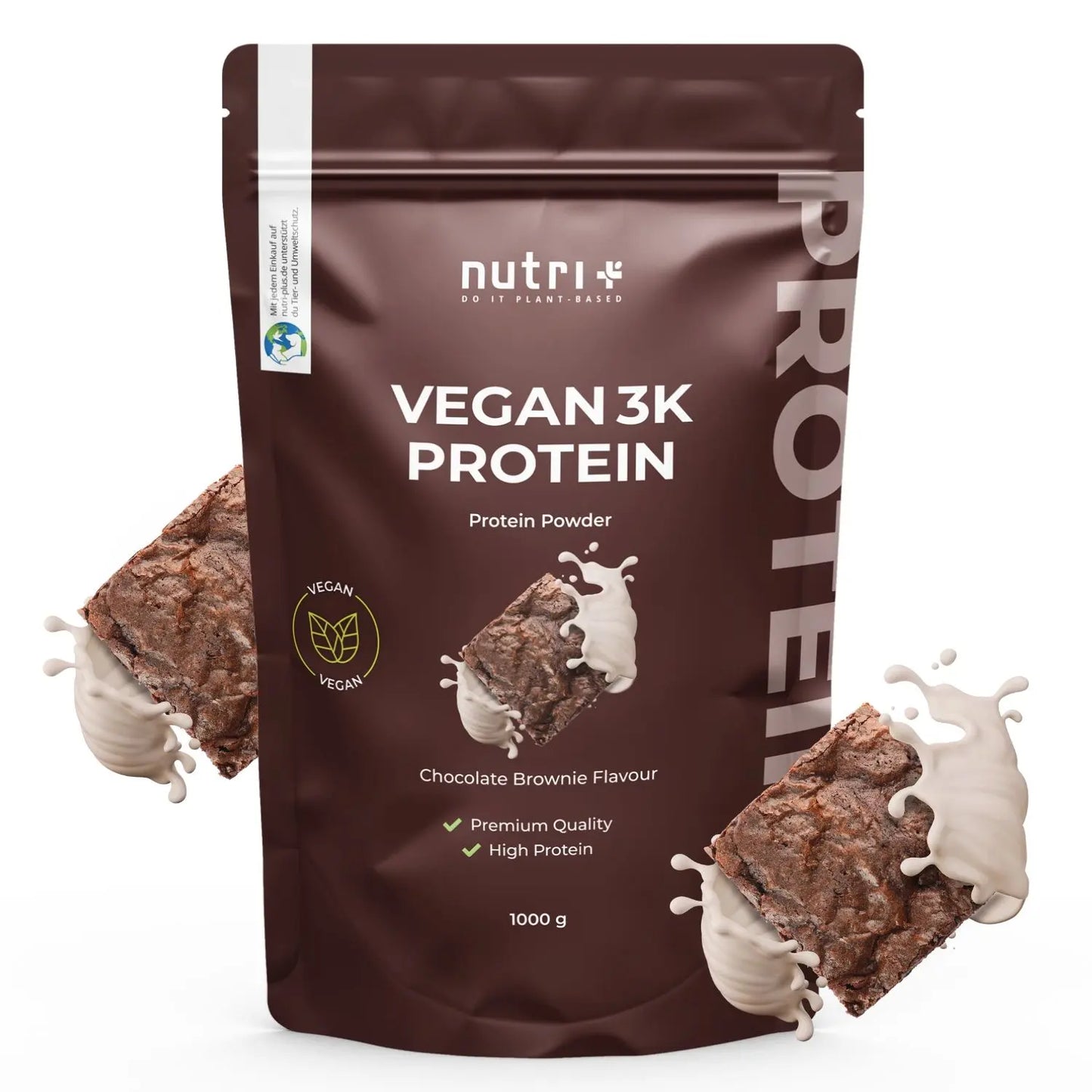 Nutri+ 3K Protein - Chocolate-Brownie - 1000g