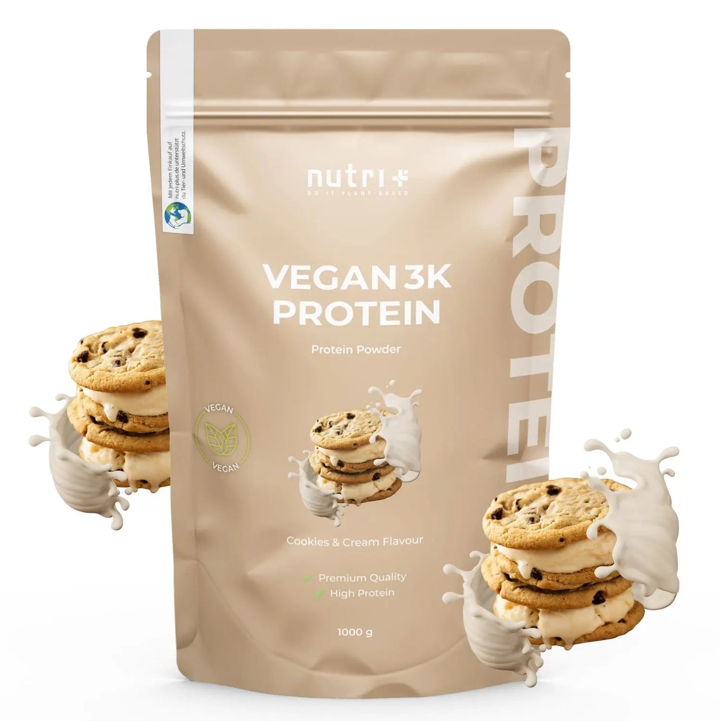 Nutri+ 3K Protein - Cookies & Cream - 1000g