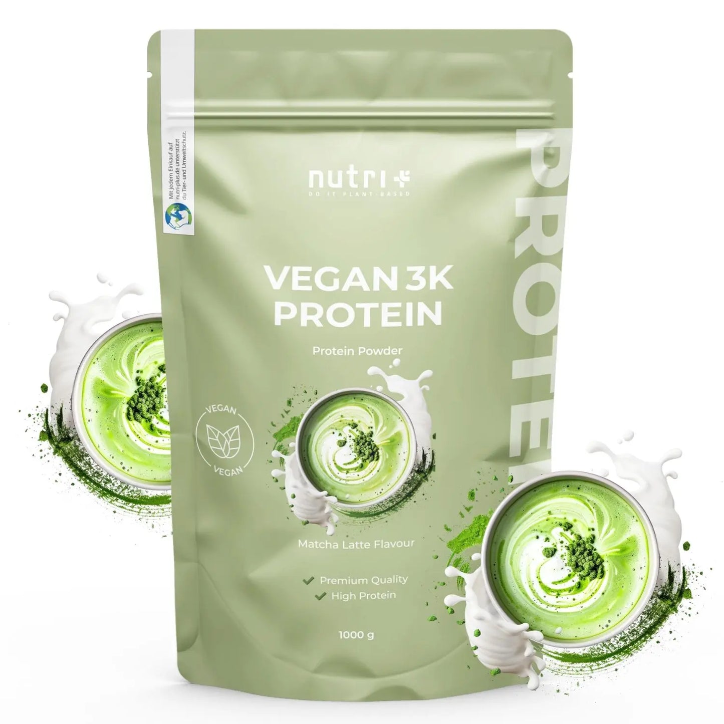 Nutri+ 3K Protein - Matcha-Latte - 1000g