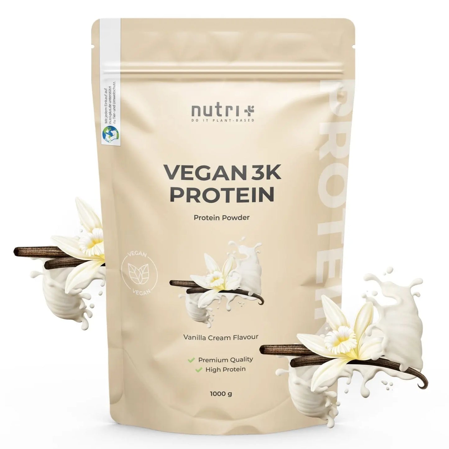 Nutri+ 3K Protein - Vanilla-Cream - 1000g