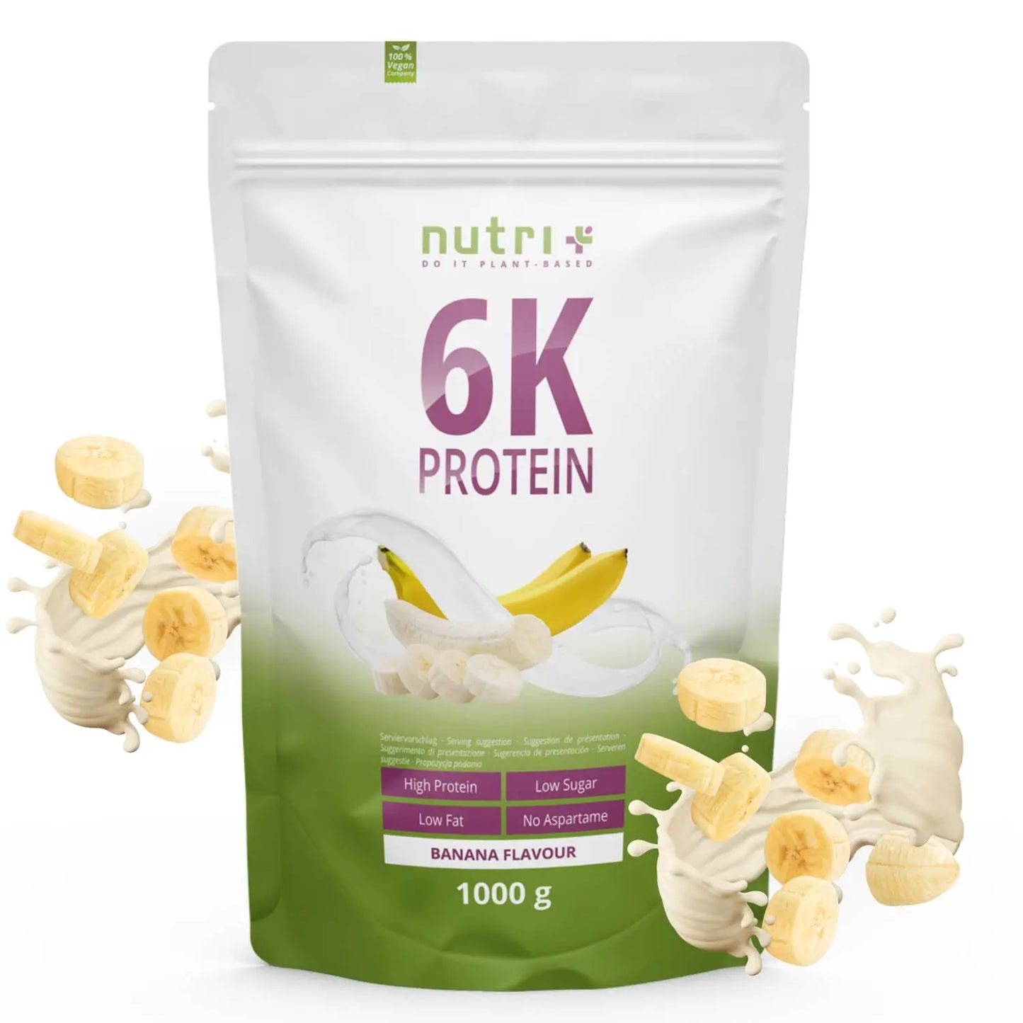 Nutri + 6K Protein - Banana - 1000g