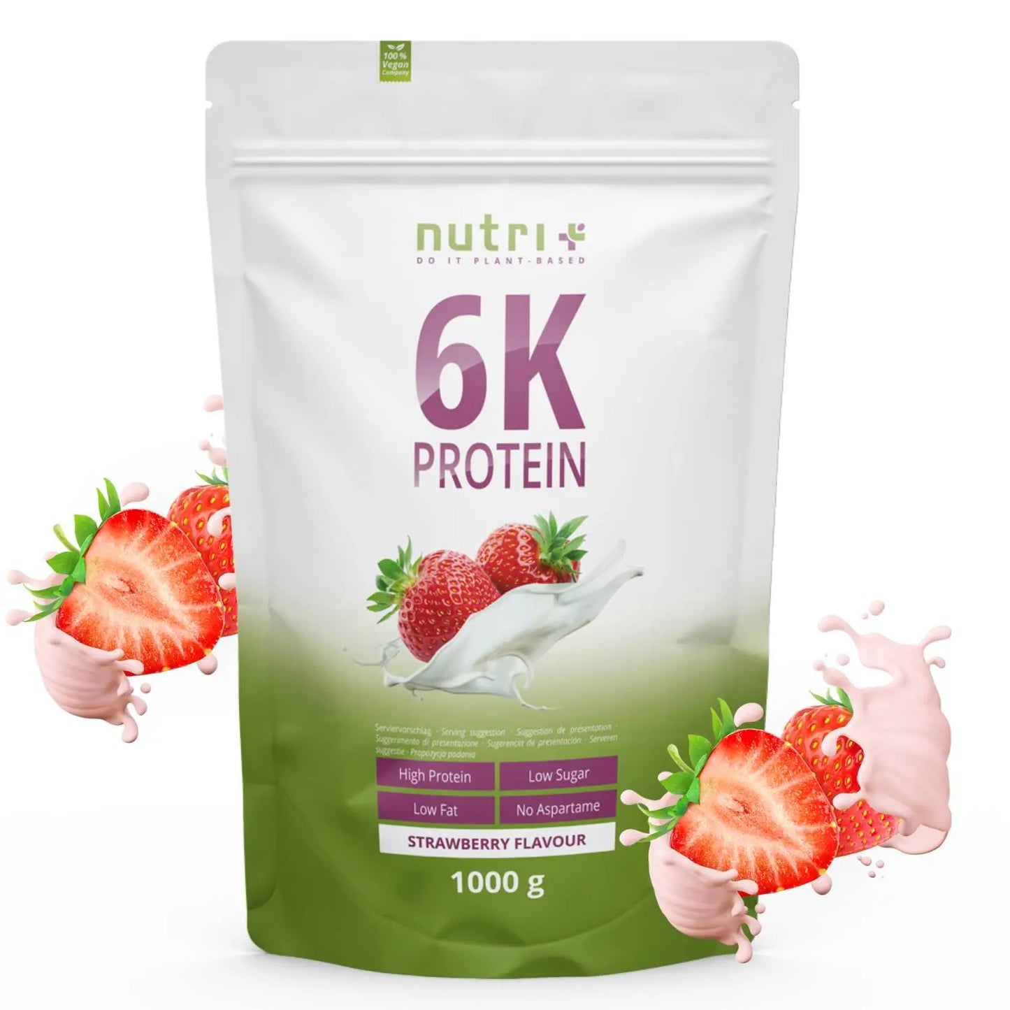 Nutri + 6K Protein - Strawberry - 1000g