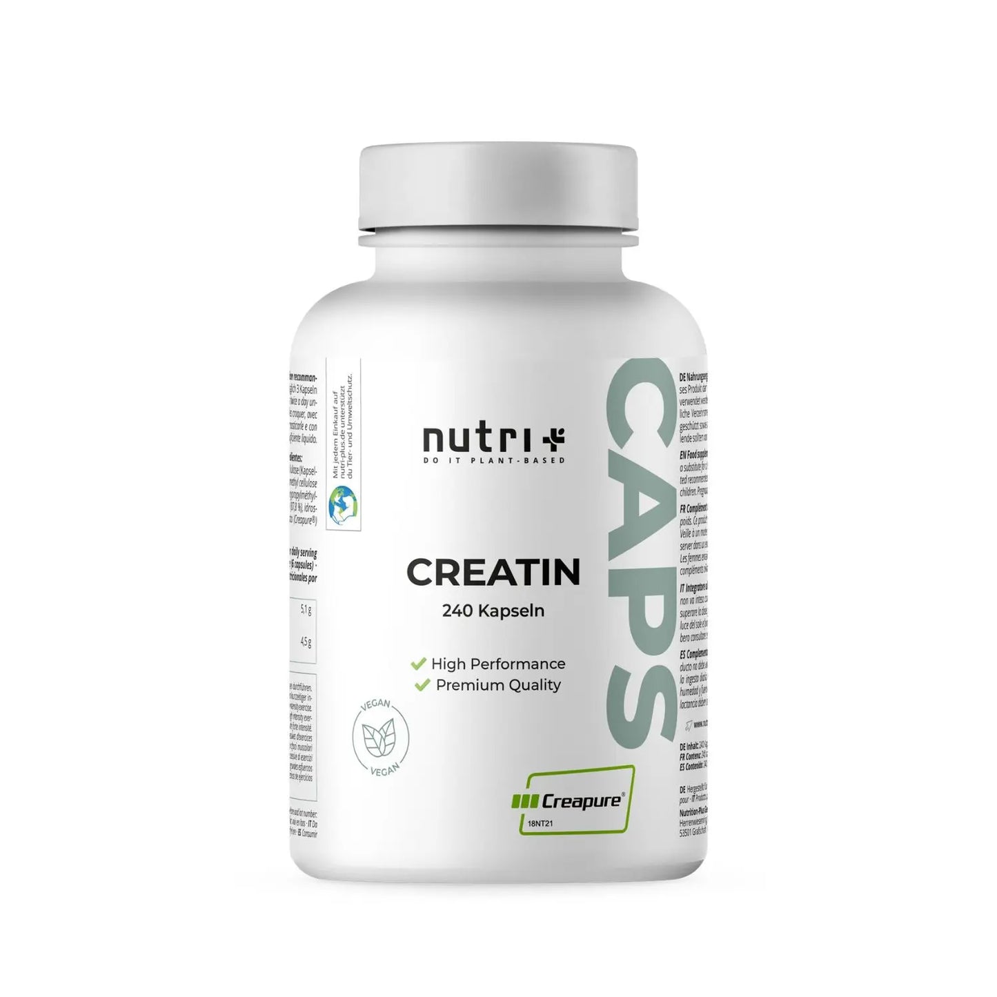Nutri+ Creatine (Creapure) - 240 caps