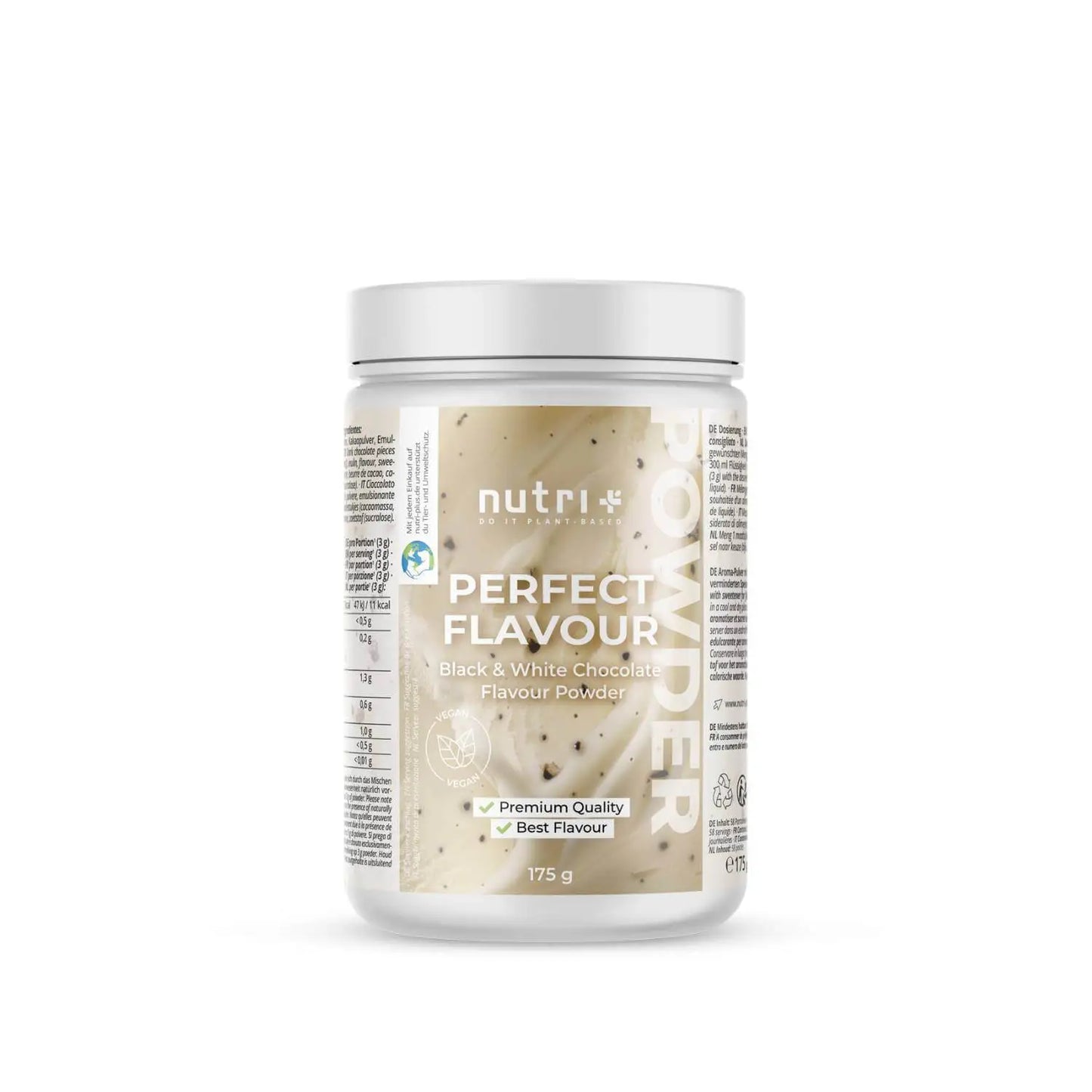 Nutri + Perfect Flavour Powder - Black & White Chocolate - 175g