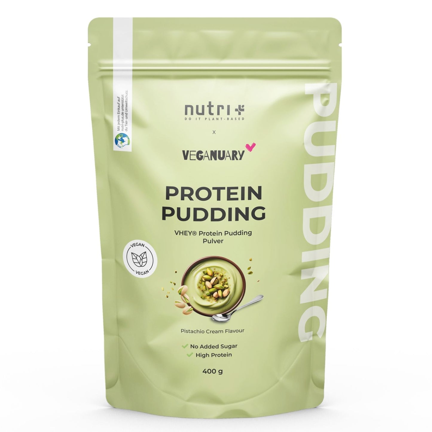 Nutri+ VHEY Protein Pudding - Pistachio - 400g