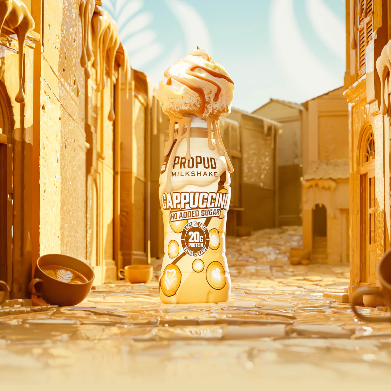 Propud protein shake (RTD) - Cappucino - 8 x 330ml
