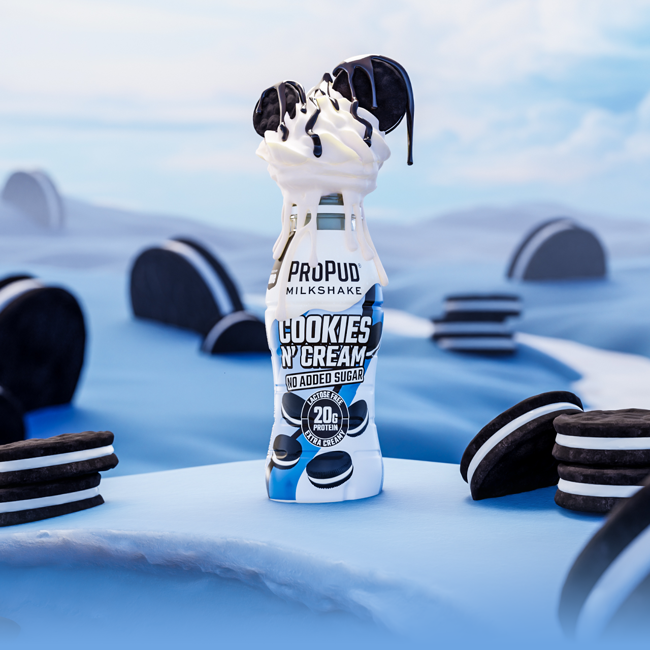 Propud protein shake (RTD) - Cookies & Cream - 8 x 330ml