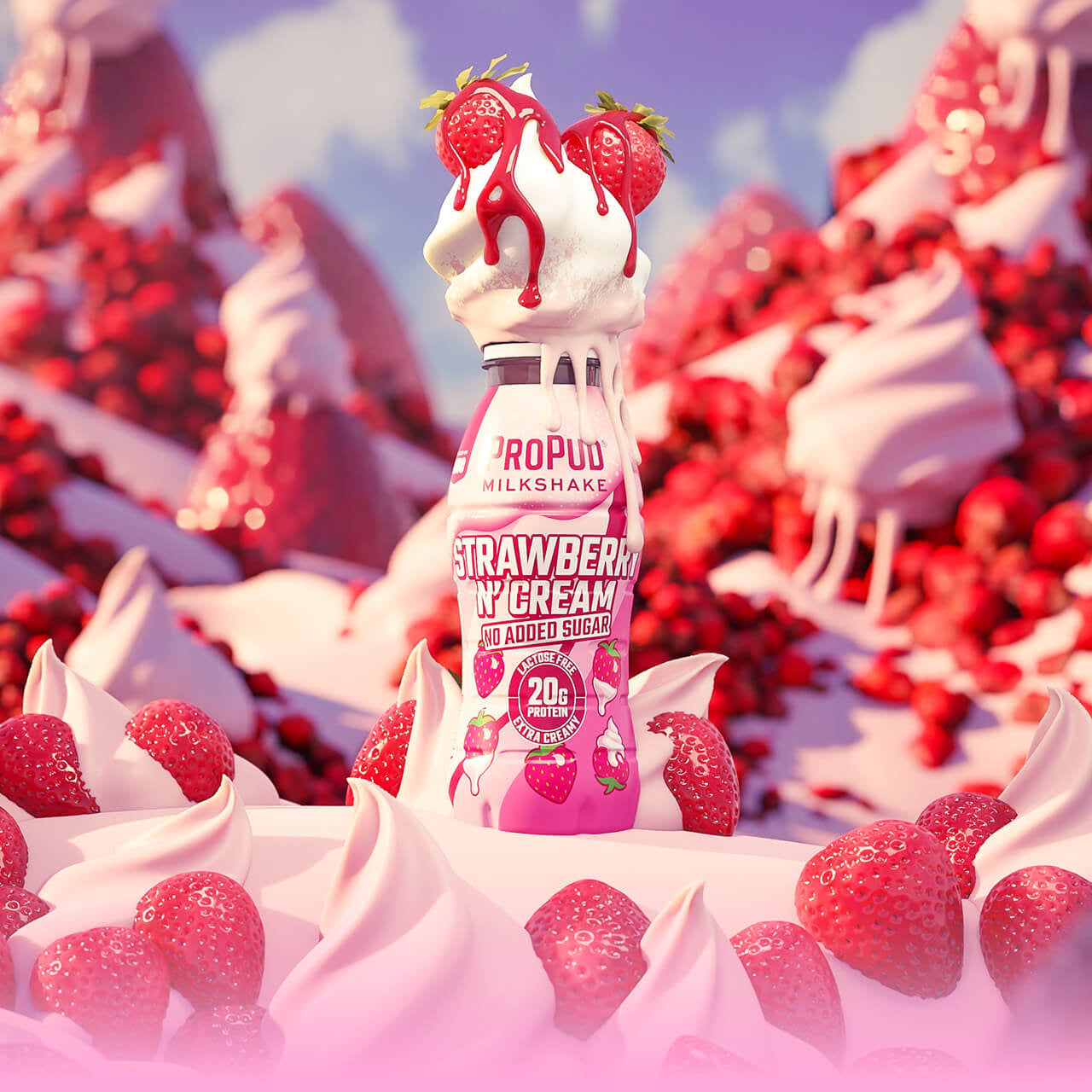 Propud protein shake (RTD) - Strawberry N' Cream - 8 x 330ml