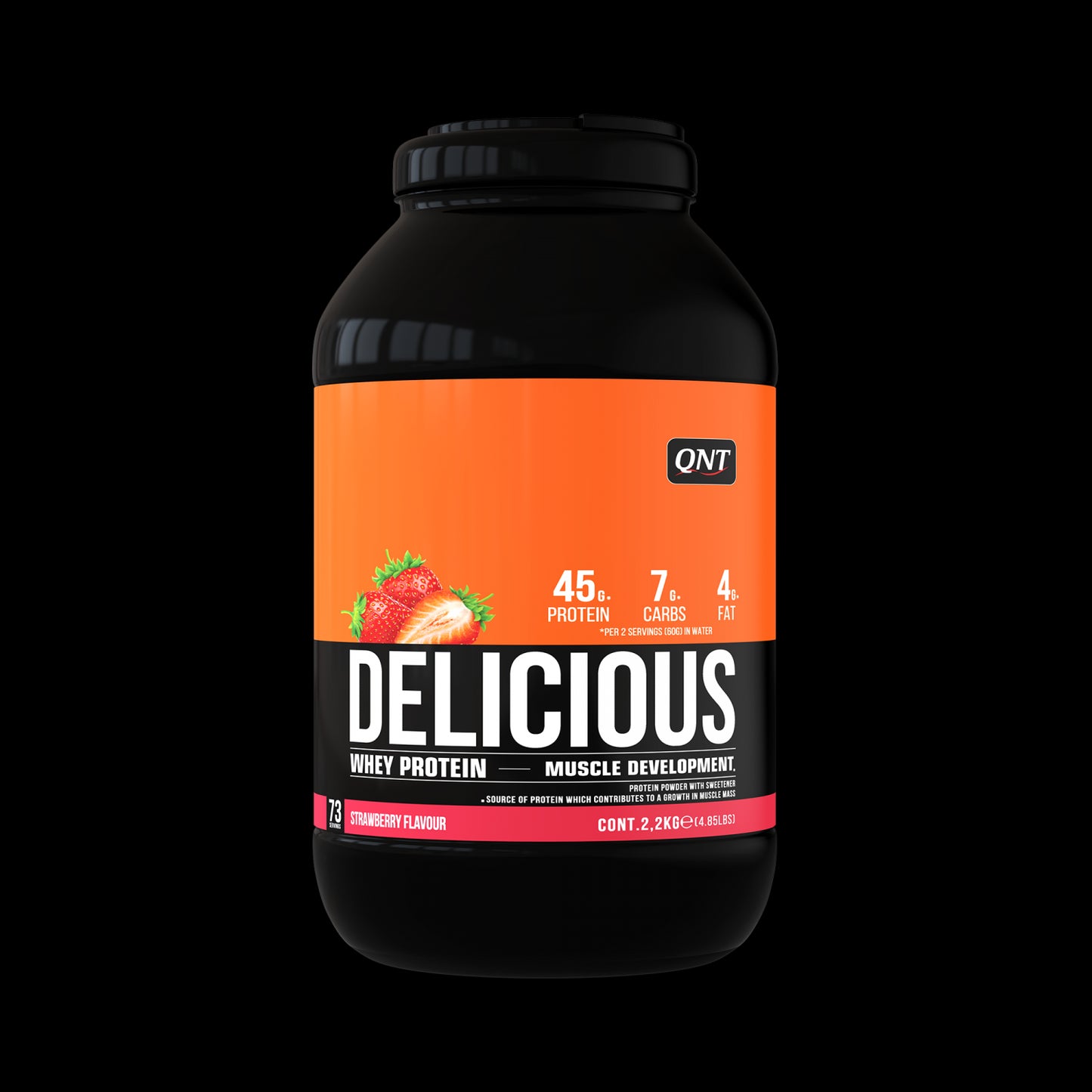 QNT Delicious Whey Protein - Strawberry - 2200g