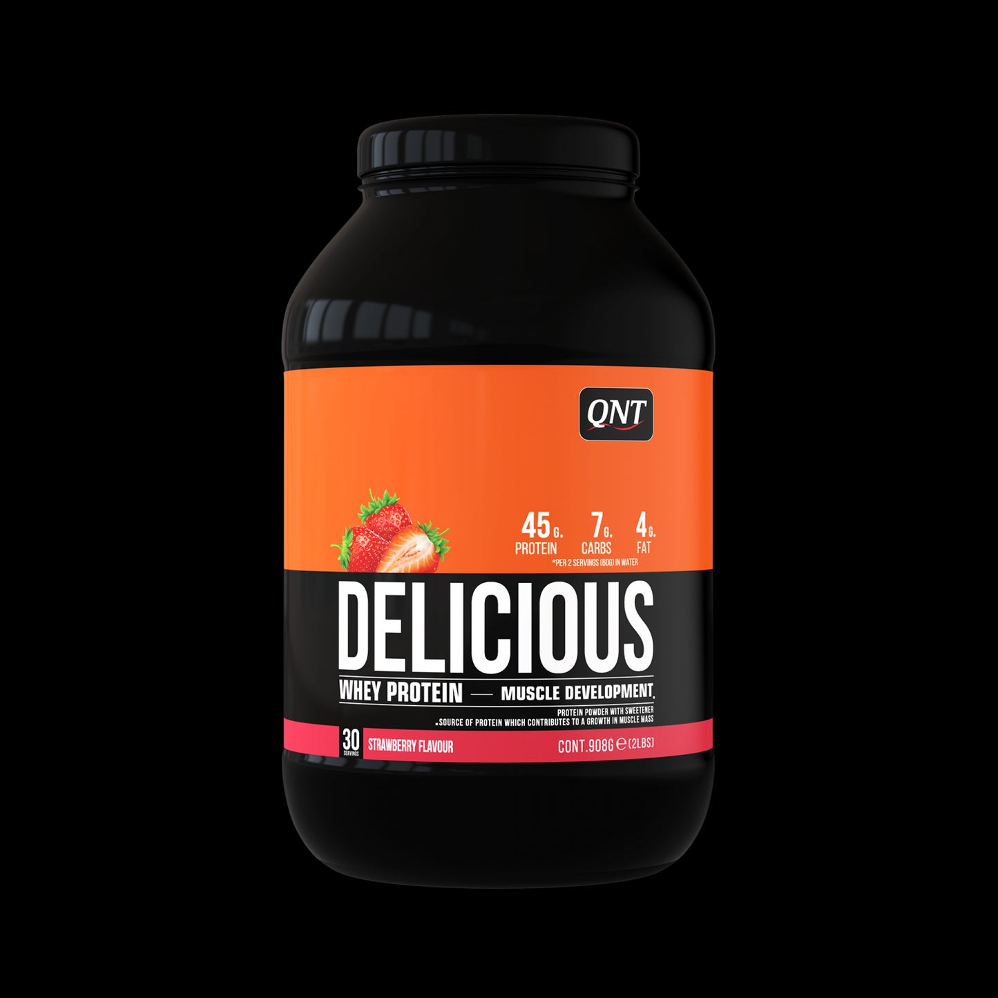 QNT Delicious Whey Protein - Strawberry - 908g