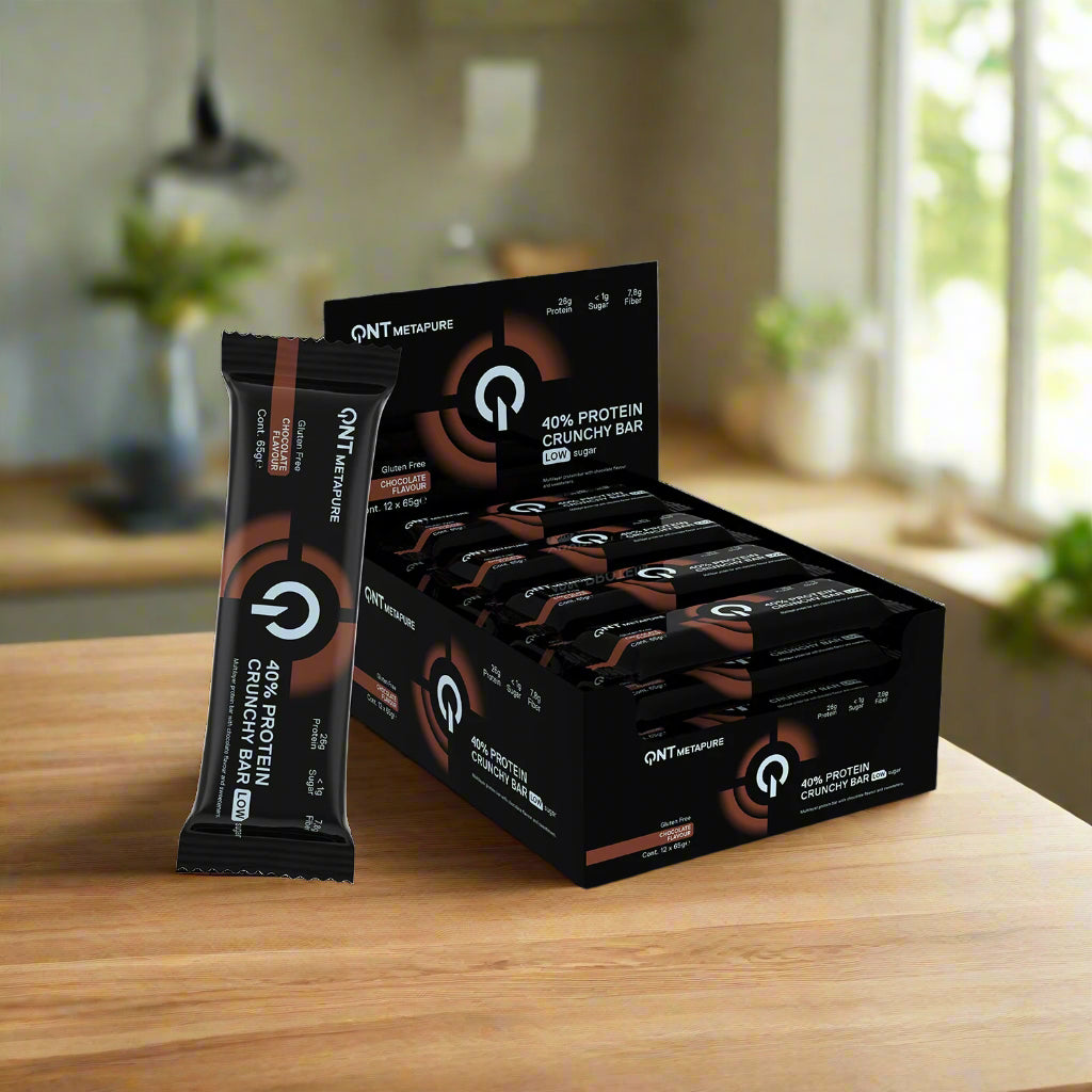 QNT Metapure 40% Protein Crunchy Bar
- Chocolate - 12x65g