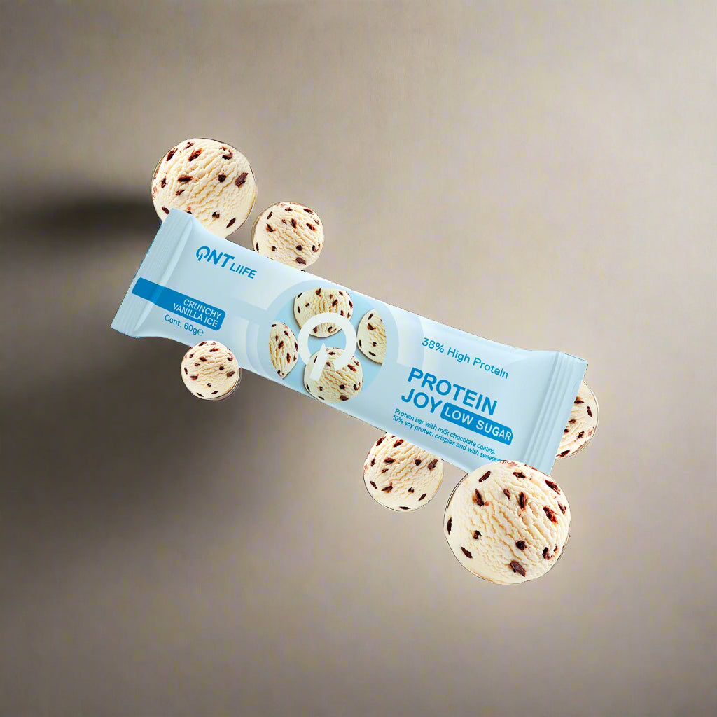 QNT Protein Joy Bar - Crunchy Vanilla Ice - 12x60g