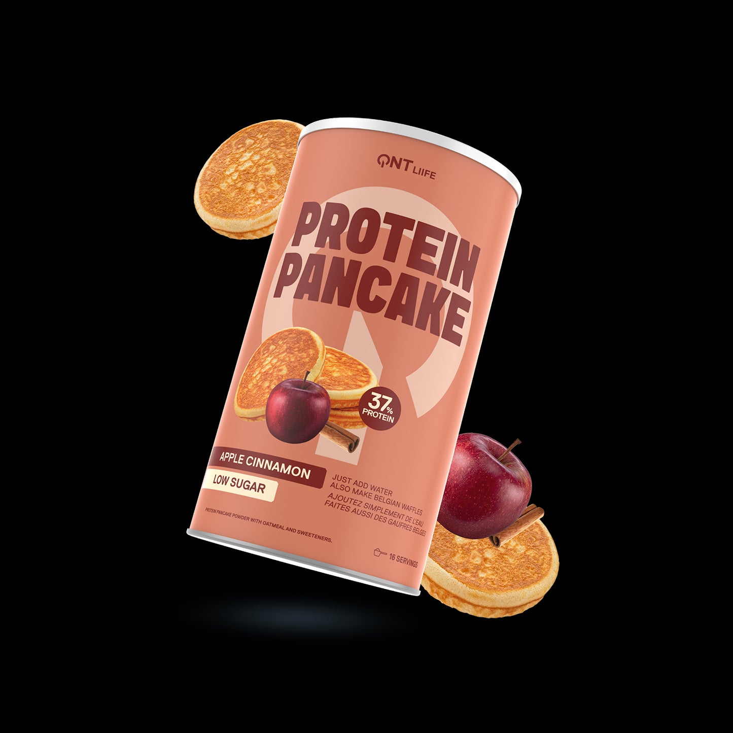QNT Protein Pancake (Low sugar) - Apple Cinnamon - 500g