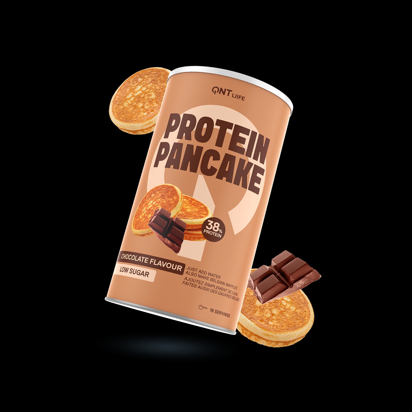 QNT Protein Pancake (Low sugar) - Chocolate - 500g