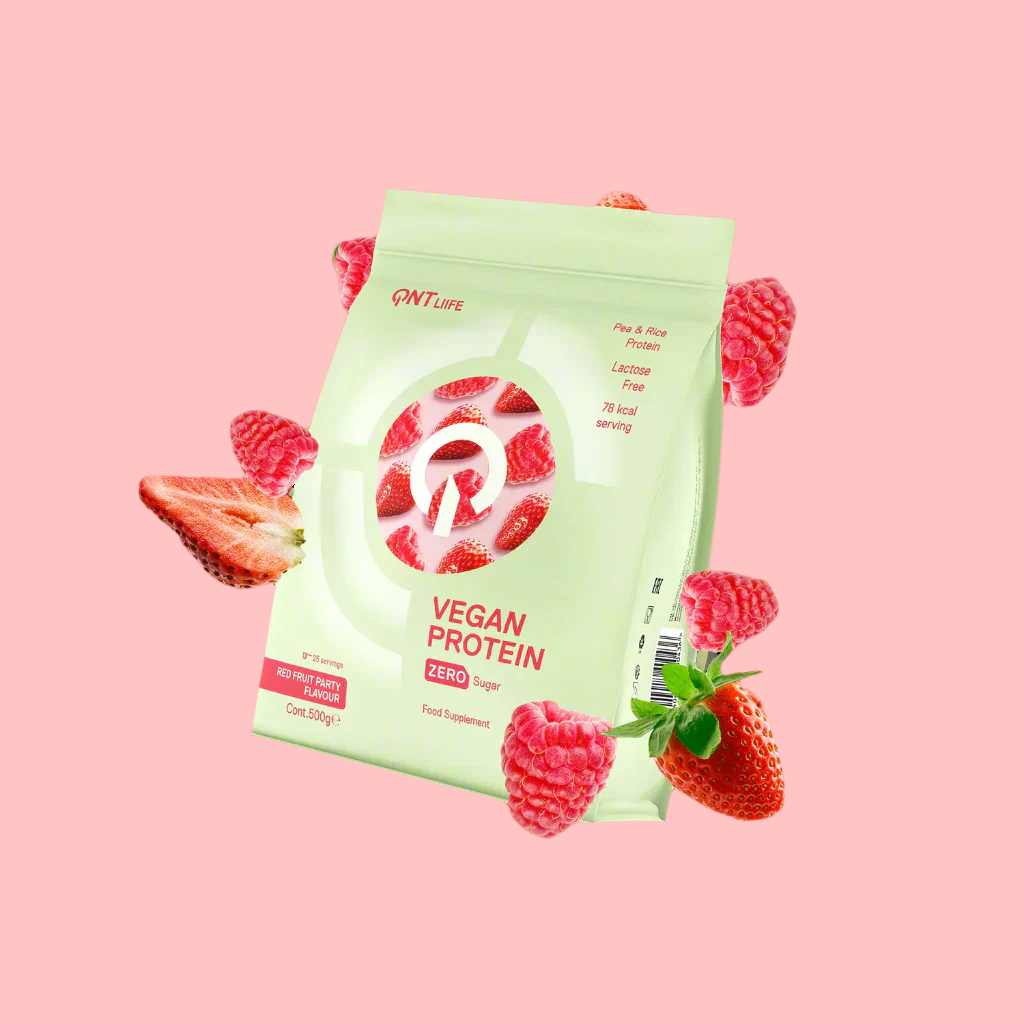 QNT Vegan Protein - Red Fruits Party - 500g
