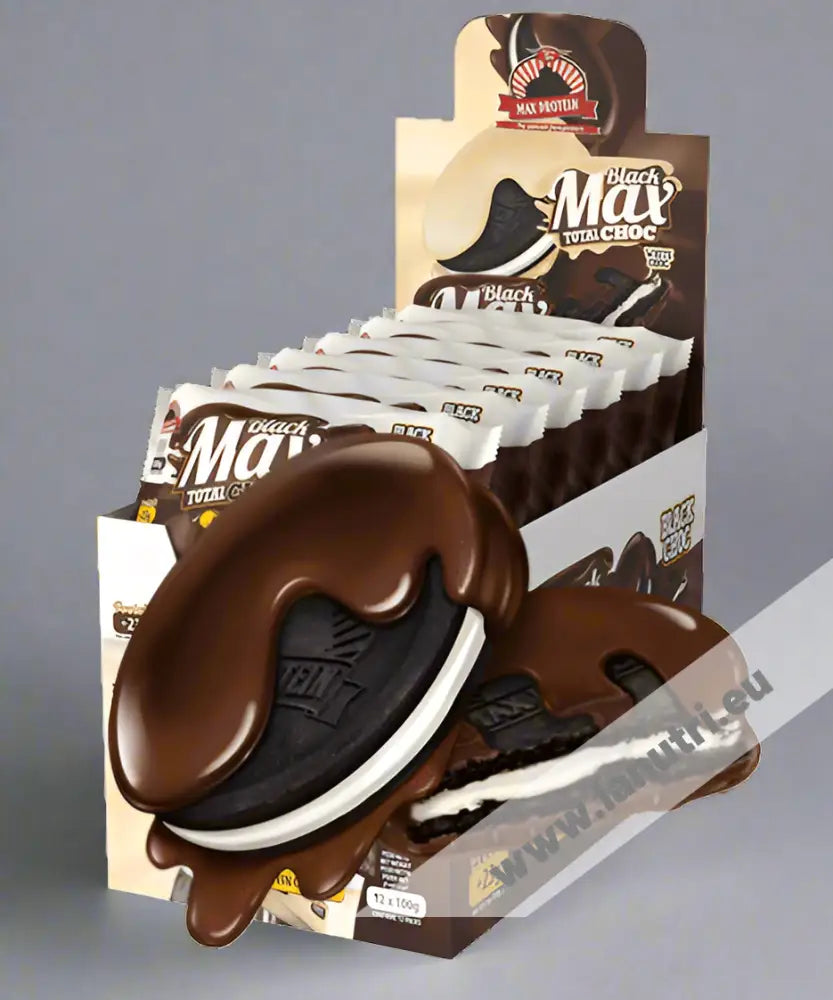 Max Protein Black Max Cookies - Total Choco BLACK- 12x100g