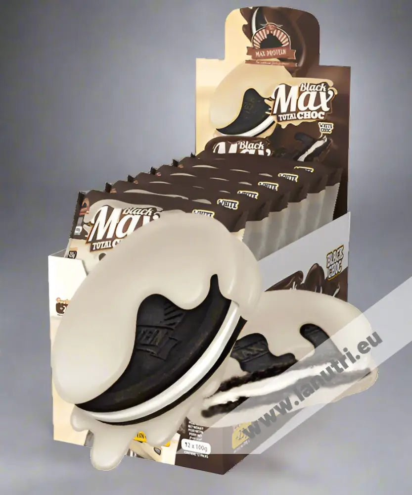 Max Protein Black Max Cookies - Total Choco WHITE- 12x100g