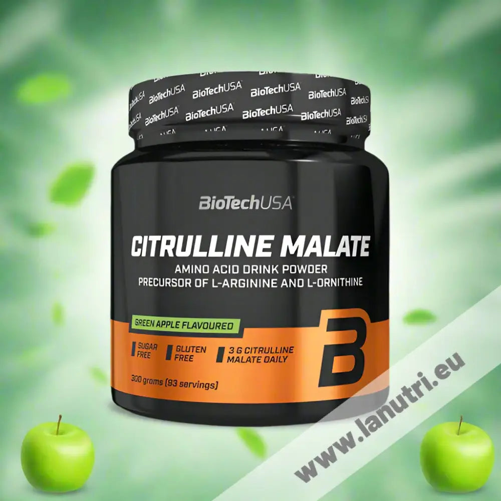 BiotechUSA Citrulline Malate - Green Apple - 300g