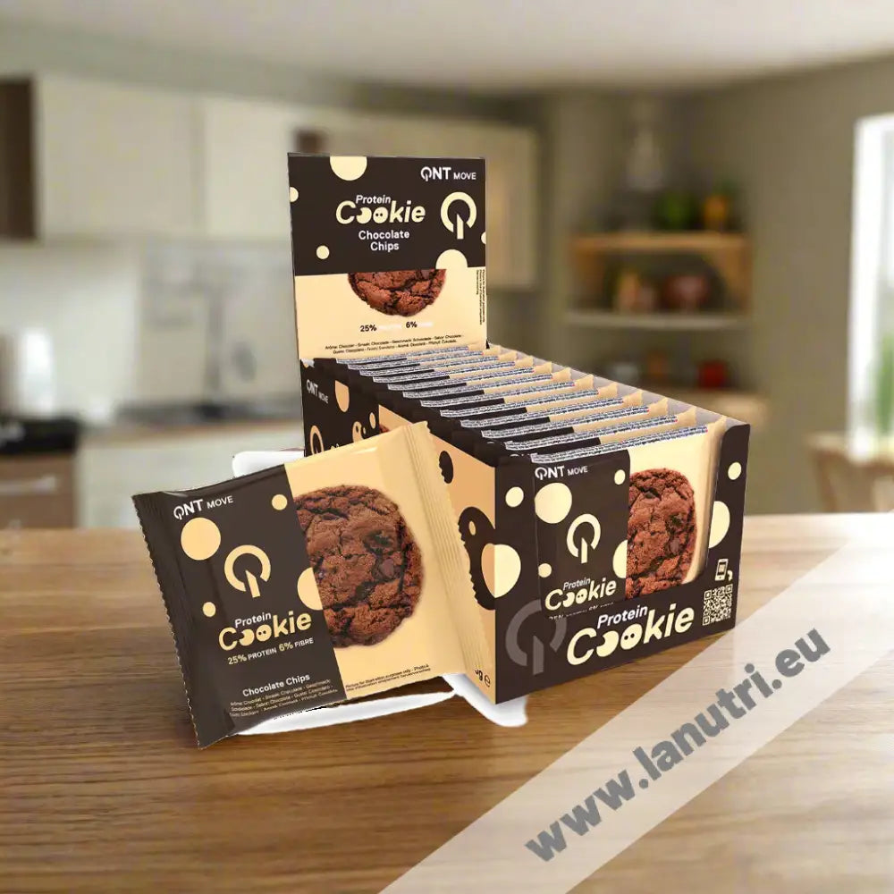 QNT Light Digest - Protein cookie
- Chocolate Chip - 12x60g