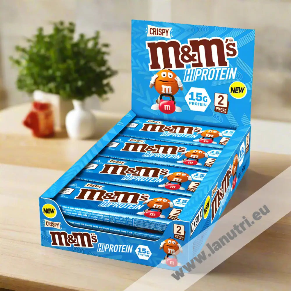 M&M's Hi Protein Bar - Crisp - 12x52 g