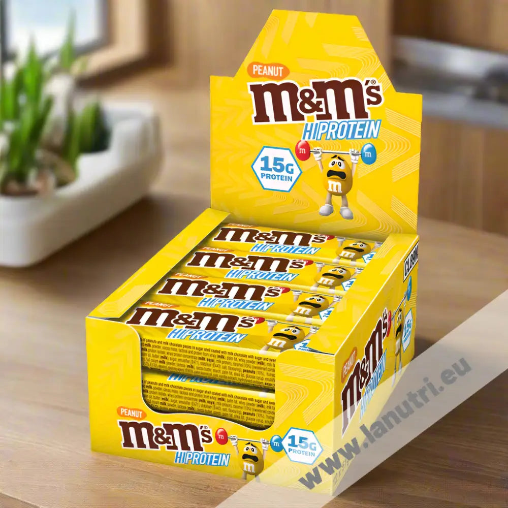 M&M's Hi Protein Bar - Peanut - 12x51 g