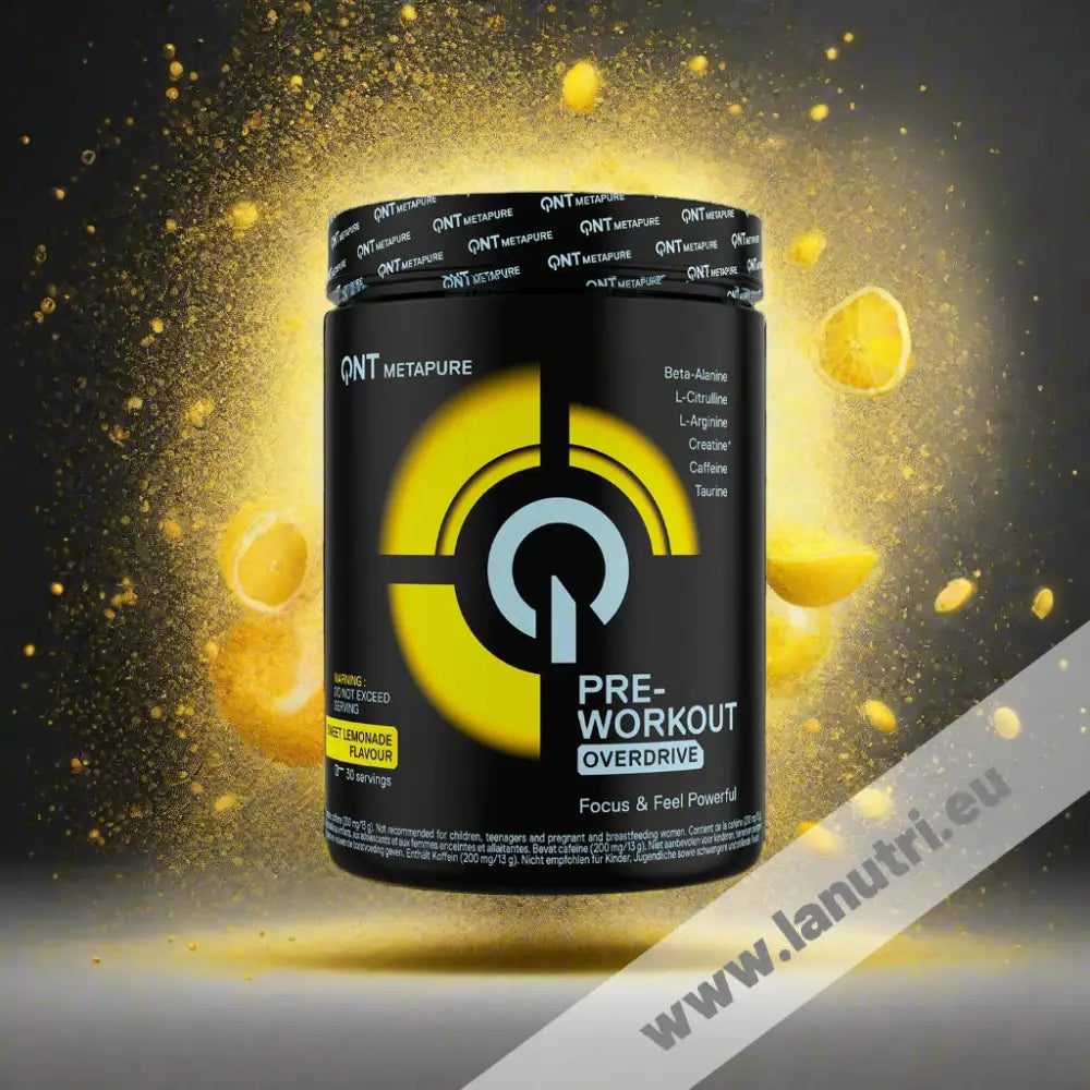 QNT Overdrive Pre-Workout - Sweet Lemonade - 390g