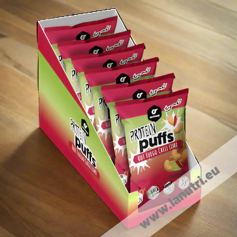 Go Fitness Protein Puffs - Hot Fuego Chili Lime - 12x50g