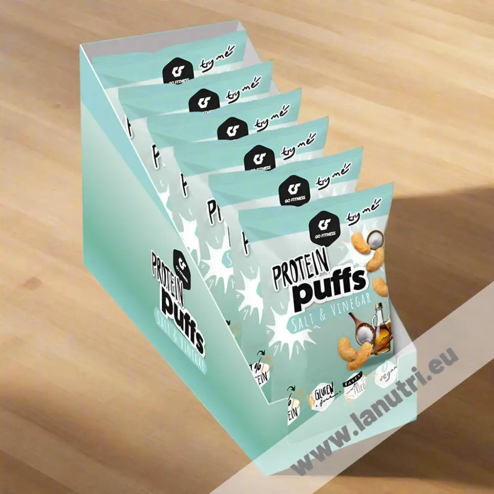 Go Fitness Protein Puffs - Salt & Vinegar - 12x50g