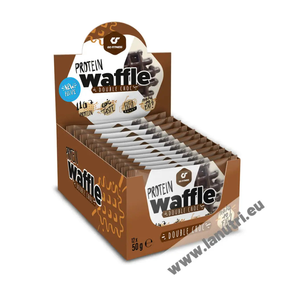 Go Fitness Protein Waffle - Double Chocolate - 12x50g