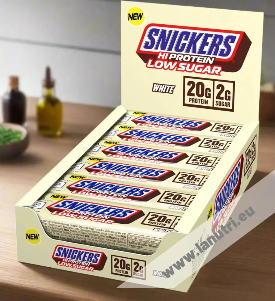 Mars Snickers Hi Protein Bar Low Sugar - White Chocolate- 12x57g