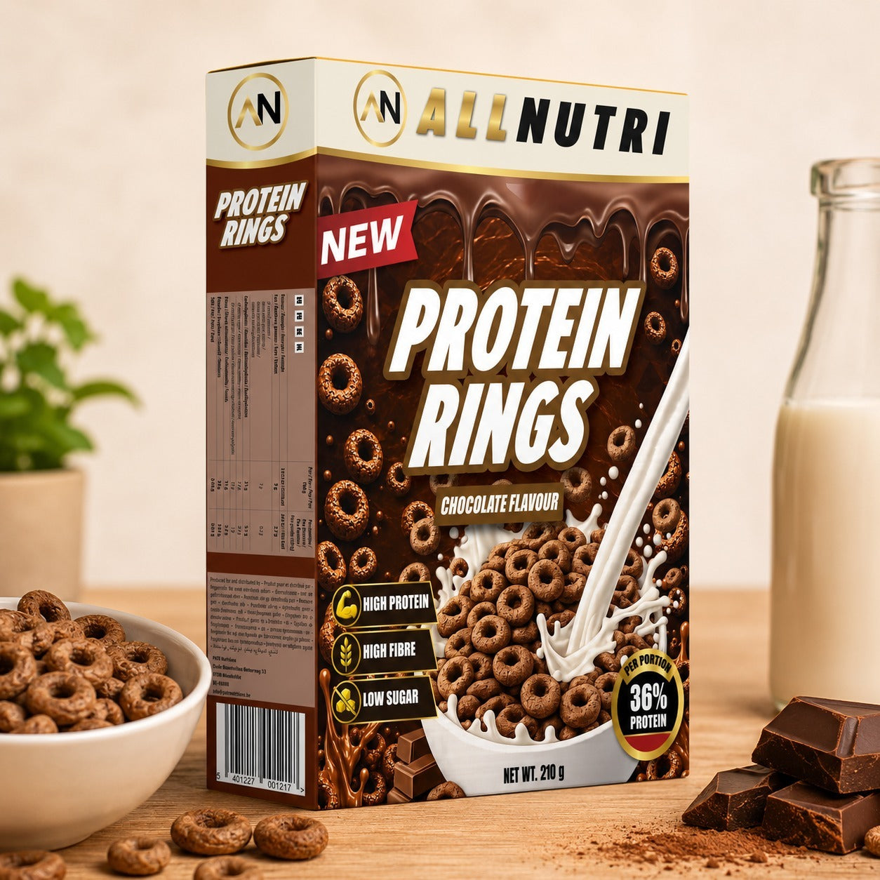 AllNutri protein rings Chocolate sfeerbeeld