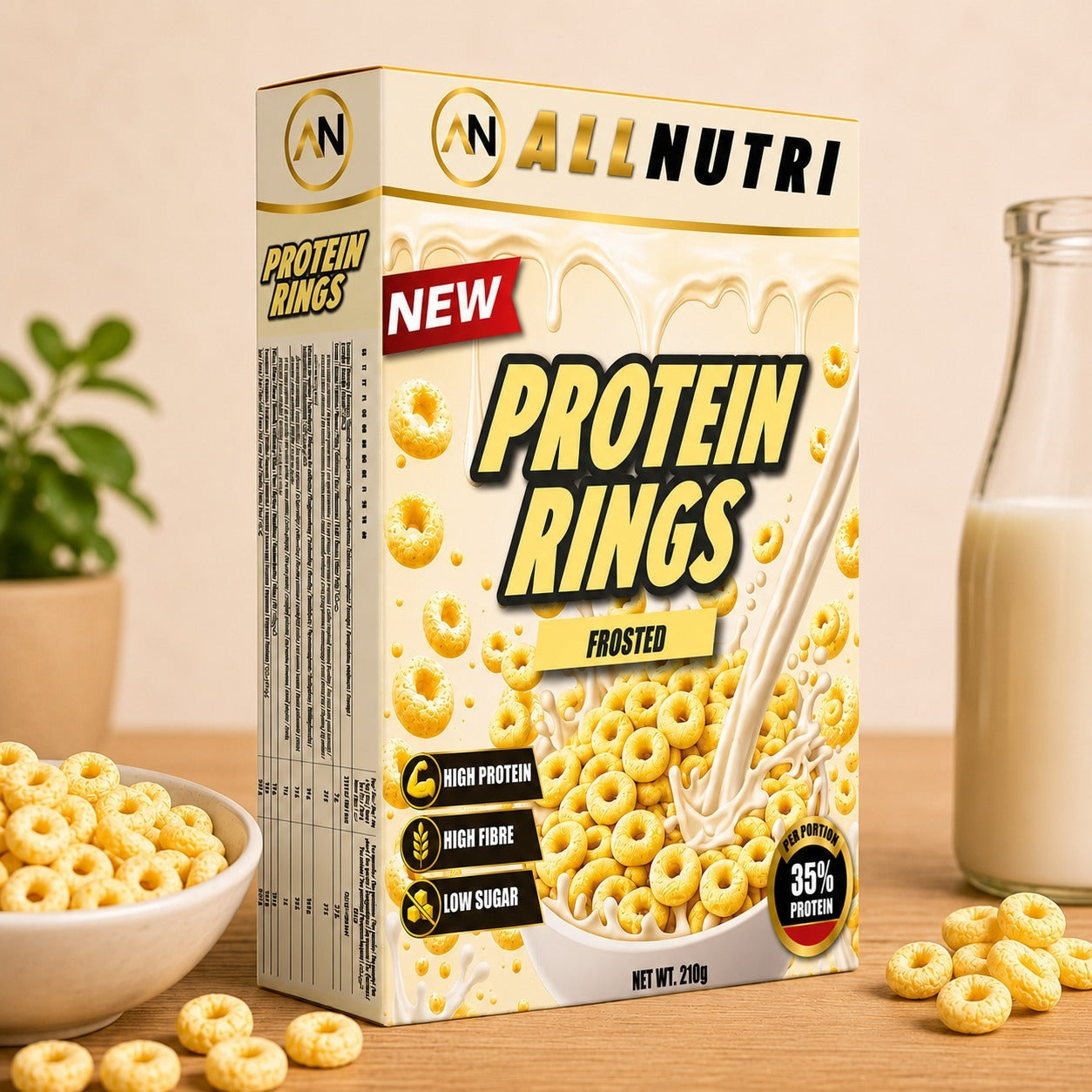 AllNutri protein rings Frosted sfeerbeeld