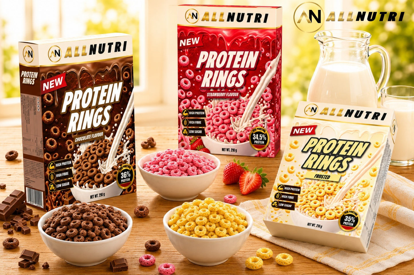 AllNutri protein rings assortiment sfeerbeeld