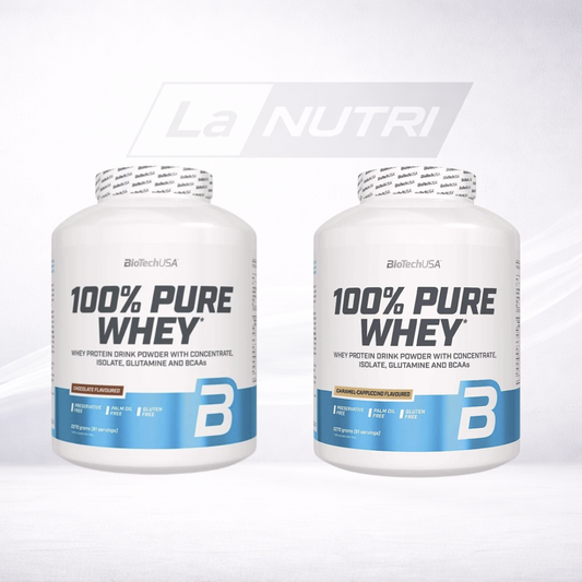 BiotechUsa 100% Pure Whey nu bij Lanutri